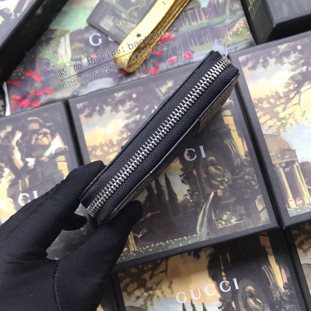 Gucci包 古馳卡包 451242pvc黑 高端品質小拉鏈包卡包系列 Gucci新款卡包  gudj1304